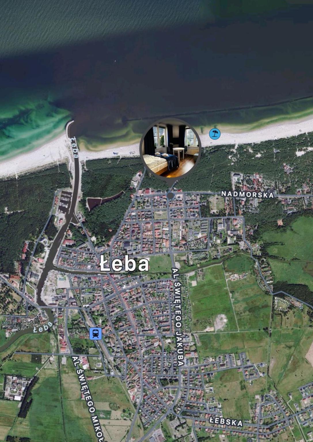 Pokoje Goscinne Nad Morzem Łeba Buitenkant foto